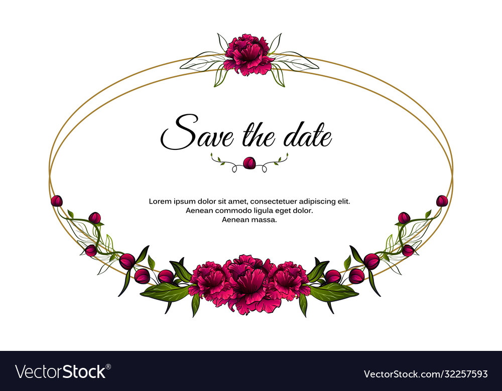Elegant Save the Date Frame