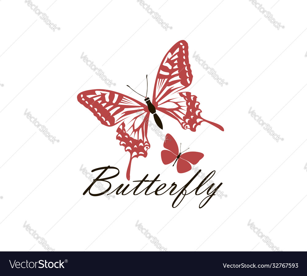 Icon butterflies Royalty Free Vector Image - VectorStock