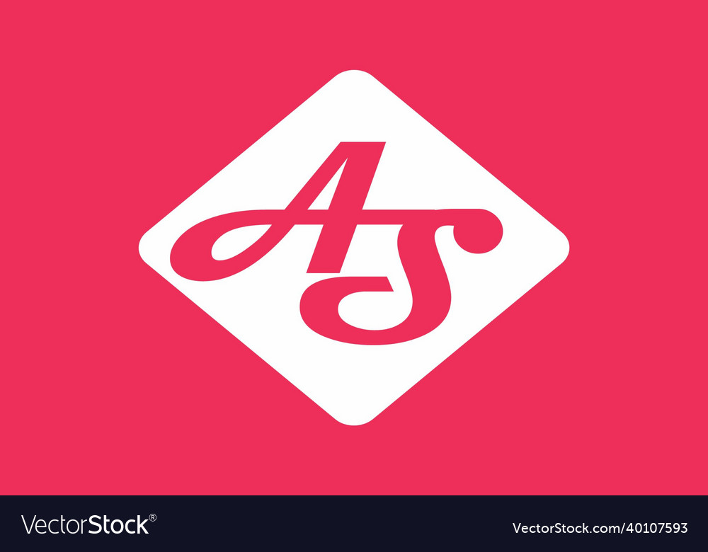Unique shape of as initial letter