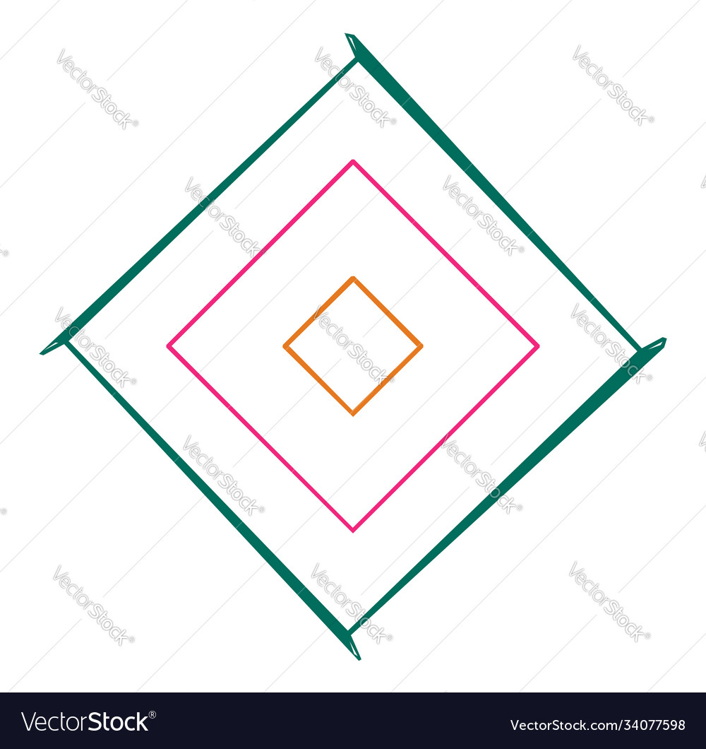 Abstract random geometry shape generative art vector image Abstract random geometry shape generative art