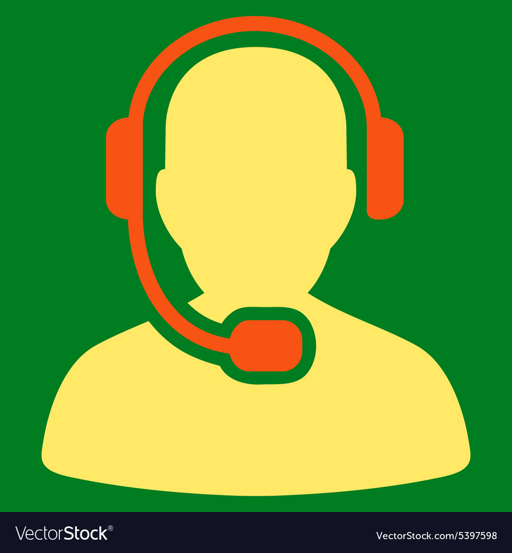 Call center operator icon from commerce set