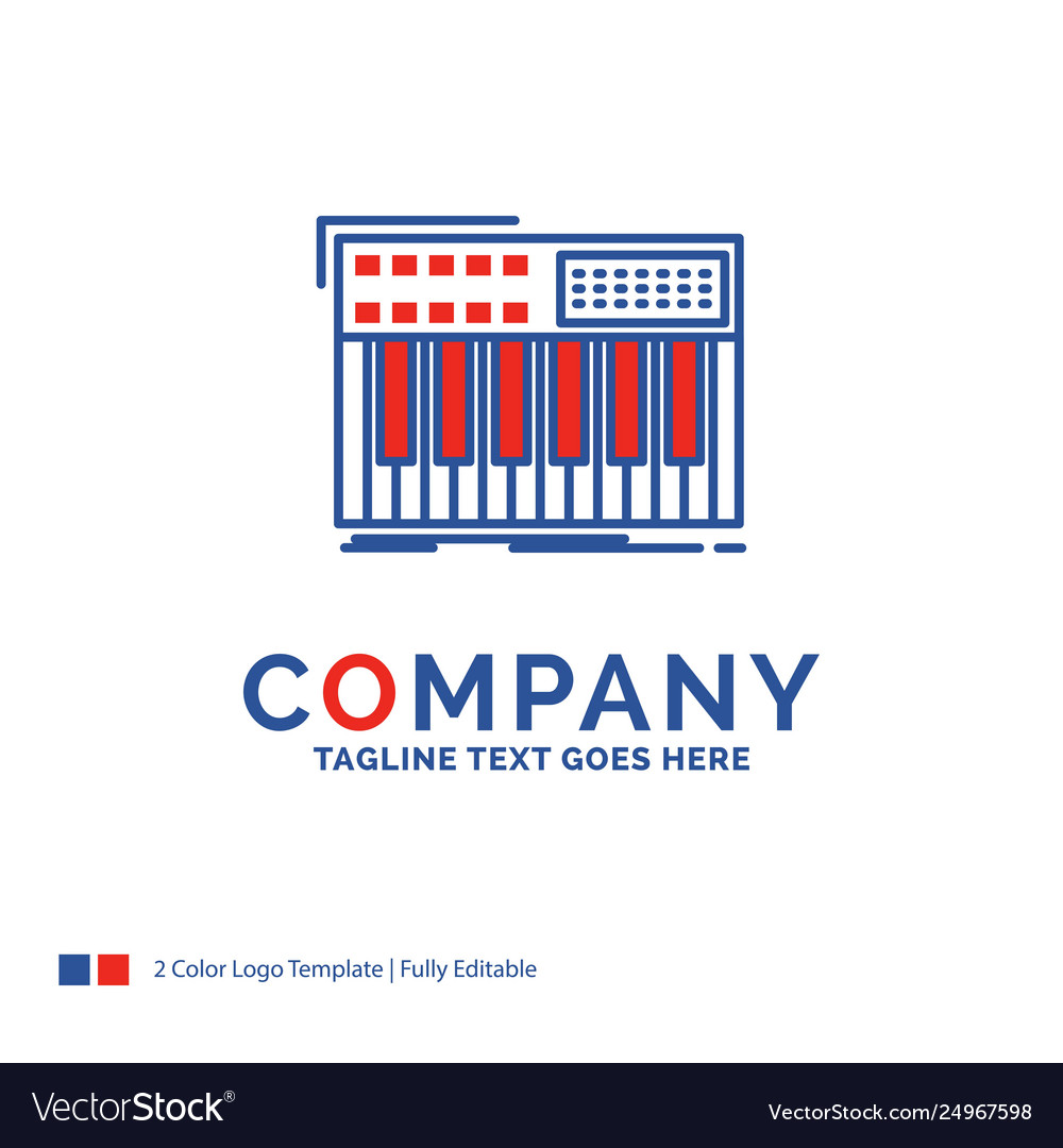 Company name logo design for synth keyboard midi