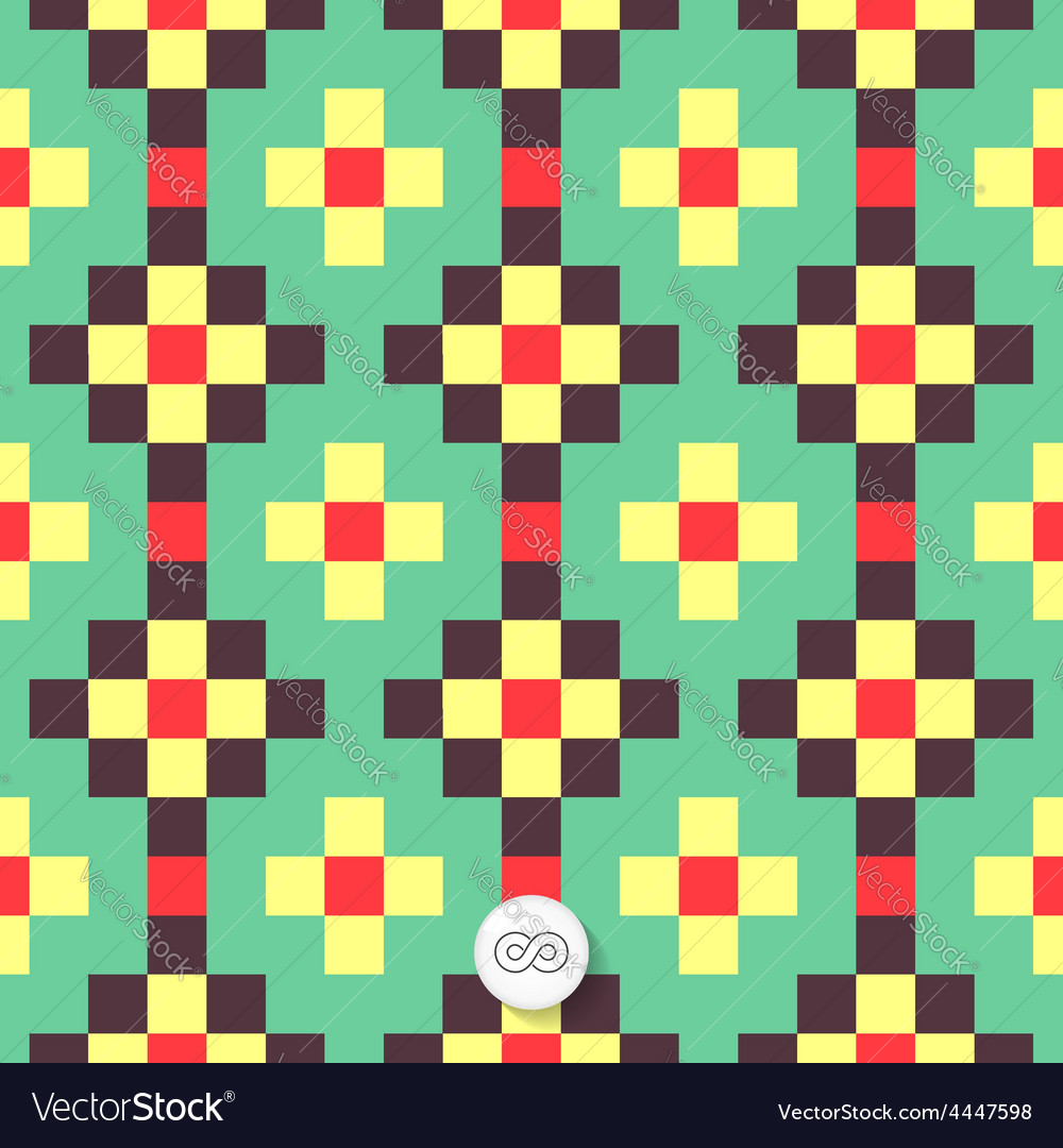 Geometric Checkerboard Pattern