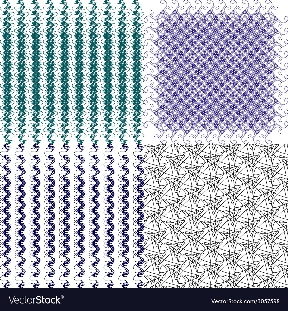 Geometric patterns tiling set of abstract vintage