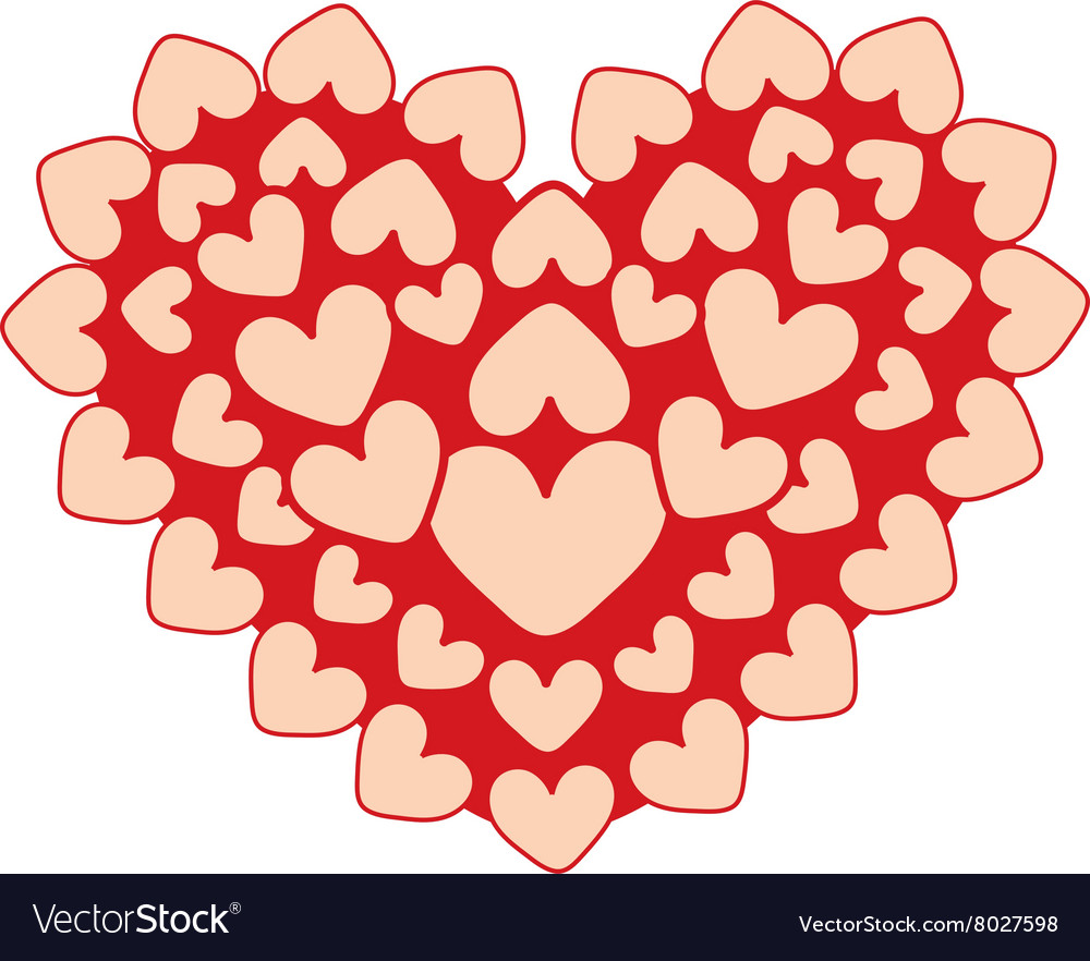 Happy hearts Royalty Free Vector Image - VectorStock