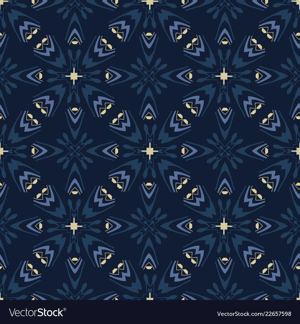 Indigo Japanese Seamless Pattern