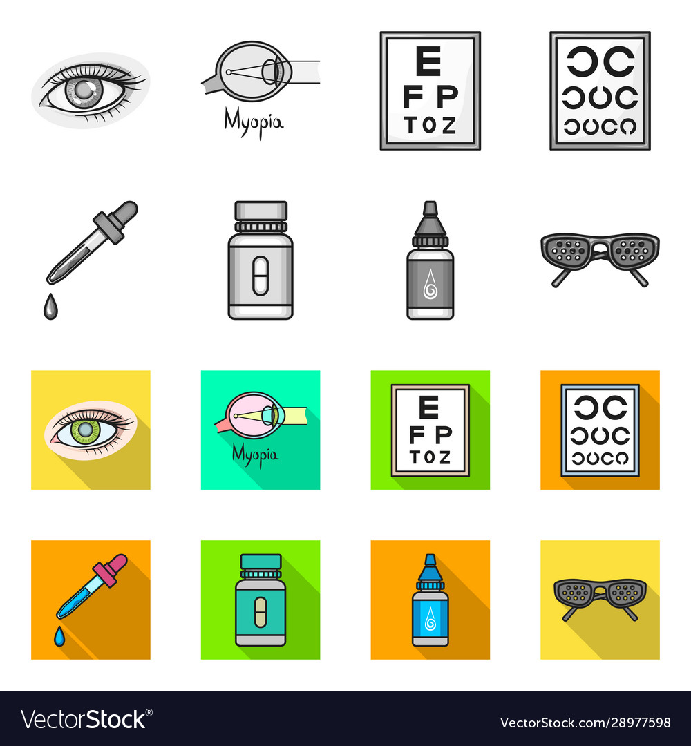 Isolated object optometry and medicine icon