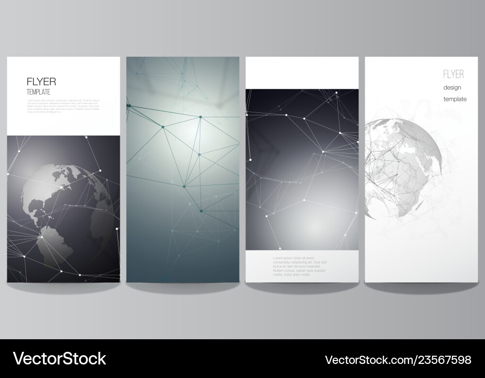 Layout Of Flyer Banner Design Templates Royalty Free Vector