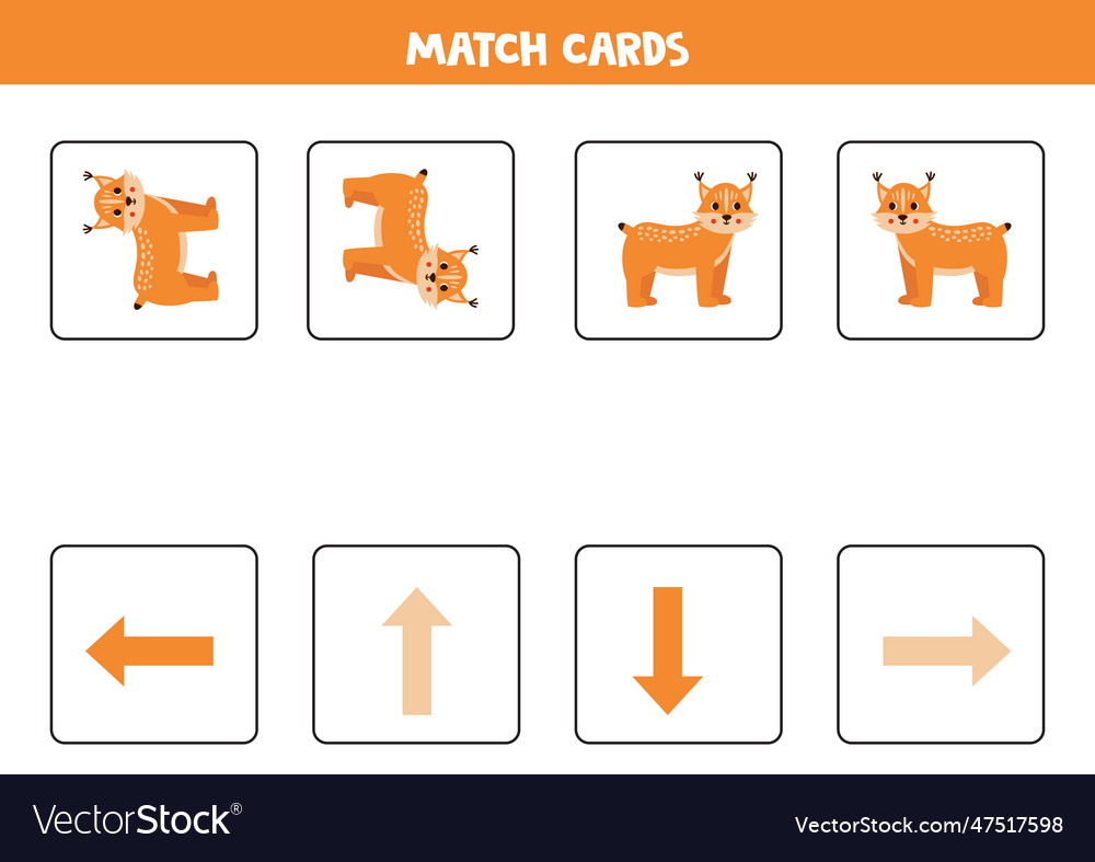 Left right up or down spatial orientation vector image Left right up or down spatial orientation