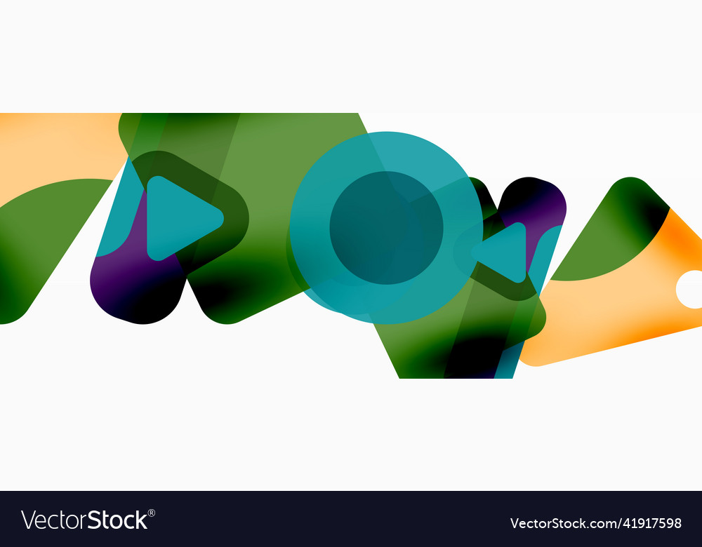 Line triangle square and circle primitive vector image Line triangle square and circle primitive