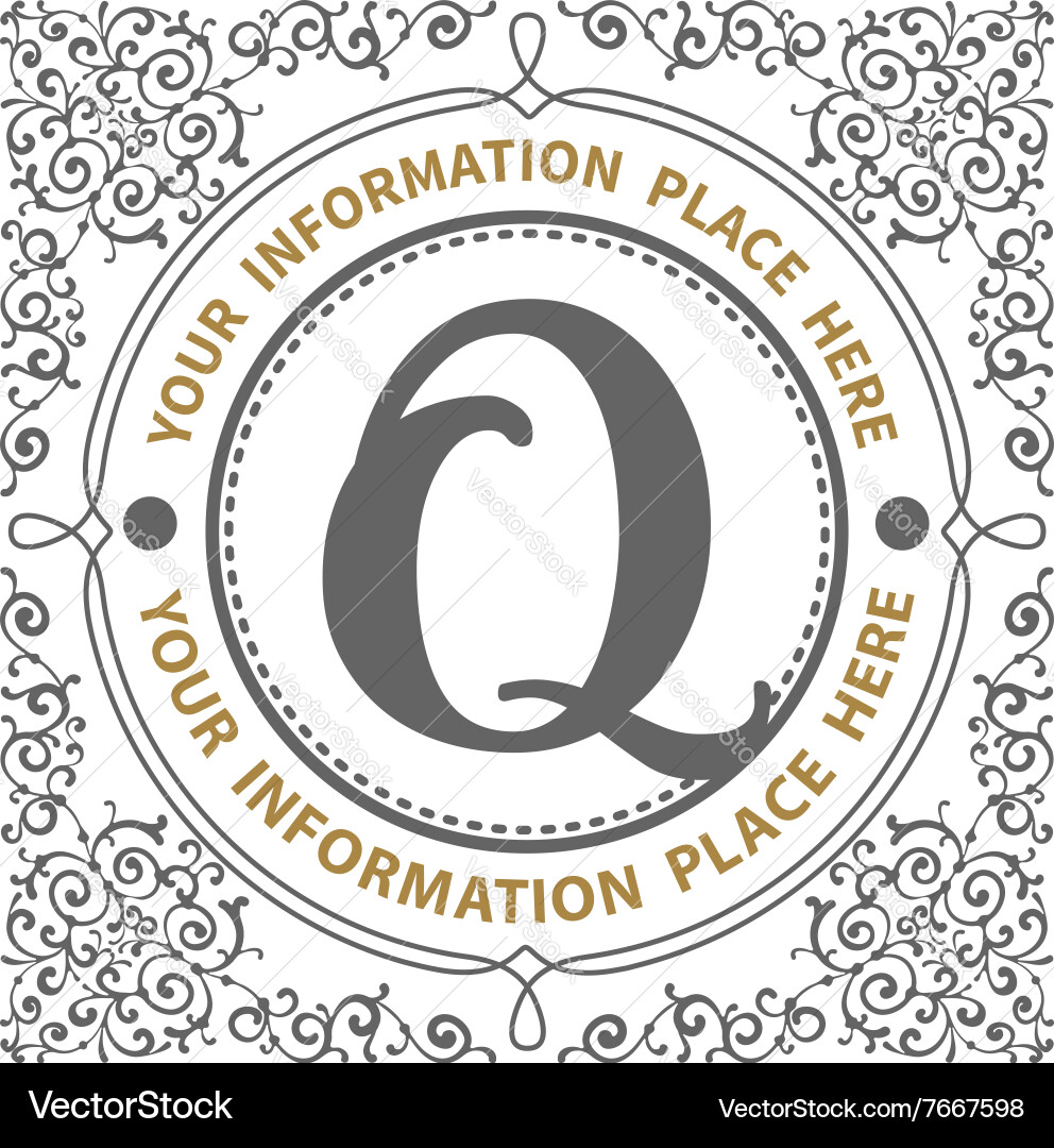Monogram Royalty Free Vector Image - VectorStock
