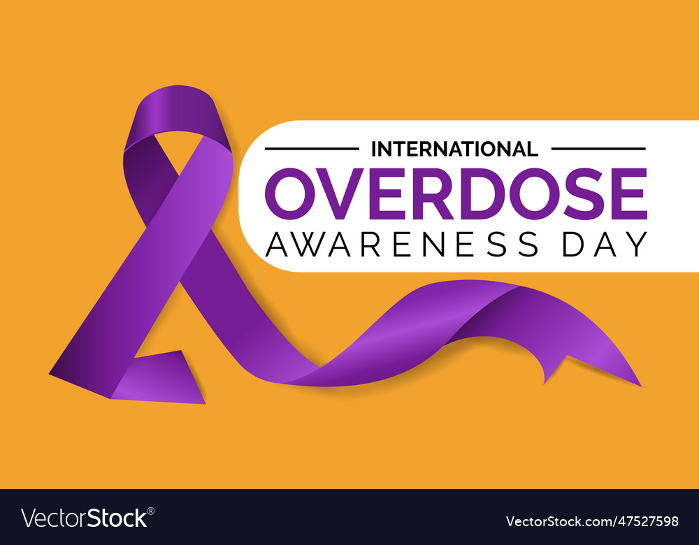 Overdose Awareness Day Design Royalty Free Vector Image