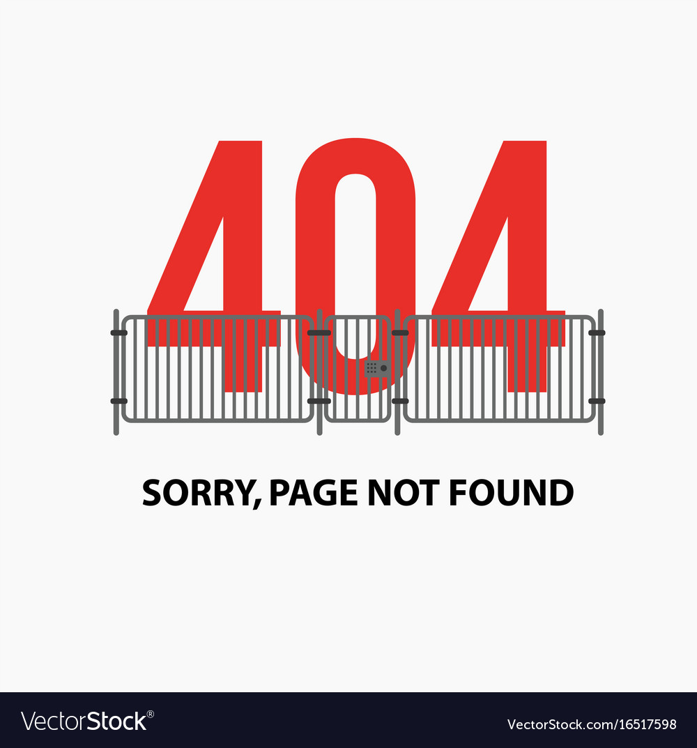 Page with a 404 error