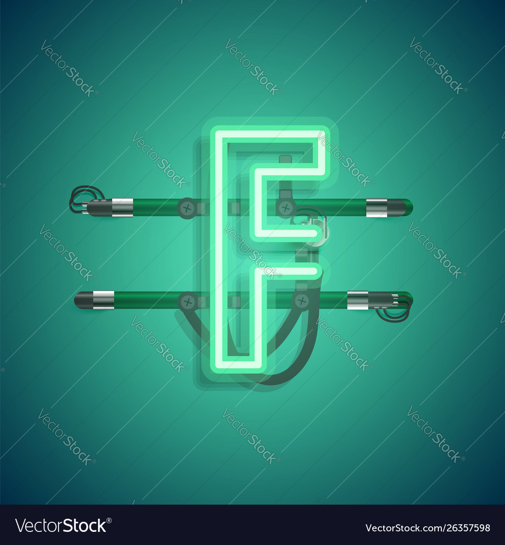 Realistic neon character with wires and console vector image Realistic neon character with wires and console