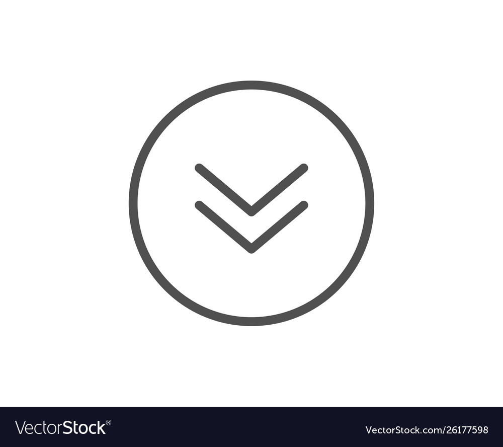 Scroll Down Button Icon