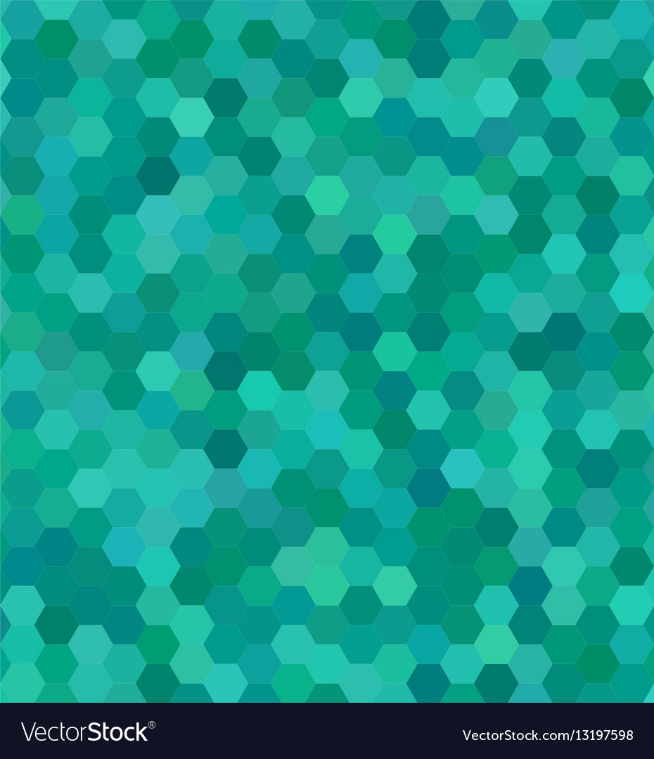 Teal Farbe hexagon Mosaik Hintergrunddesign