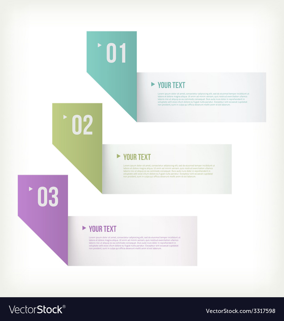 Text and banner paper Royalty Free Vector Image