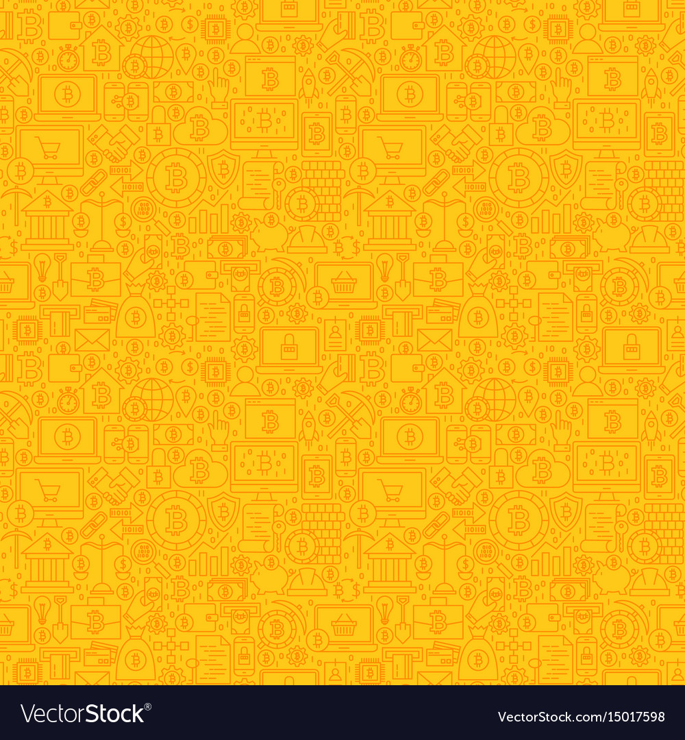 Yellow Bitcoin Line Pattern