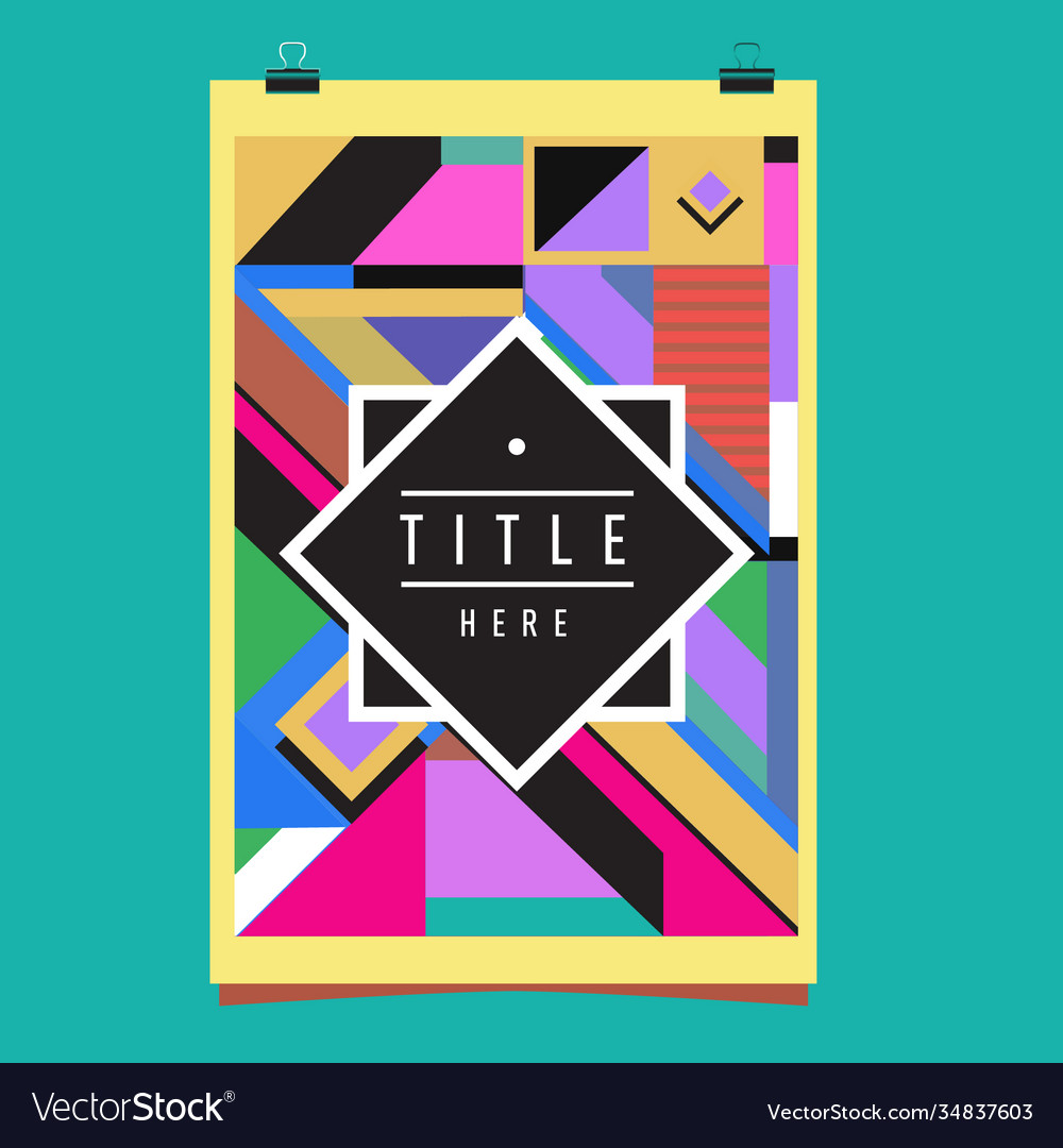 Abstract colorful geometric pattern background