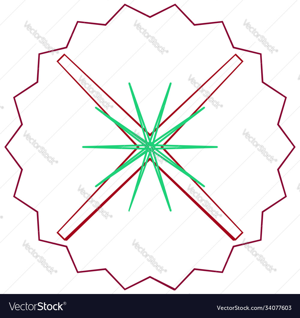 Abstract random geometry shape generative art vector image Abstract random geometry shape generative art