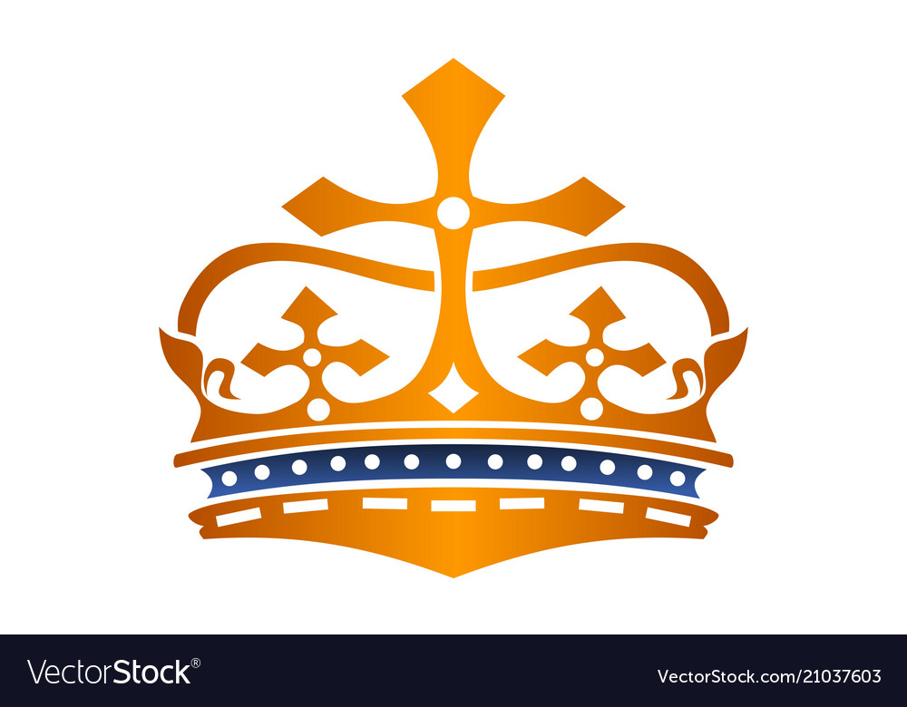 Crown logo design template