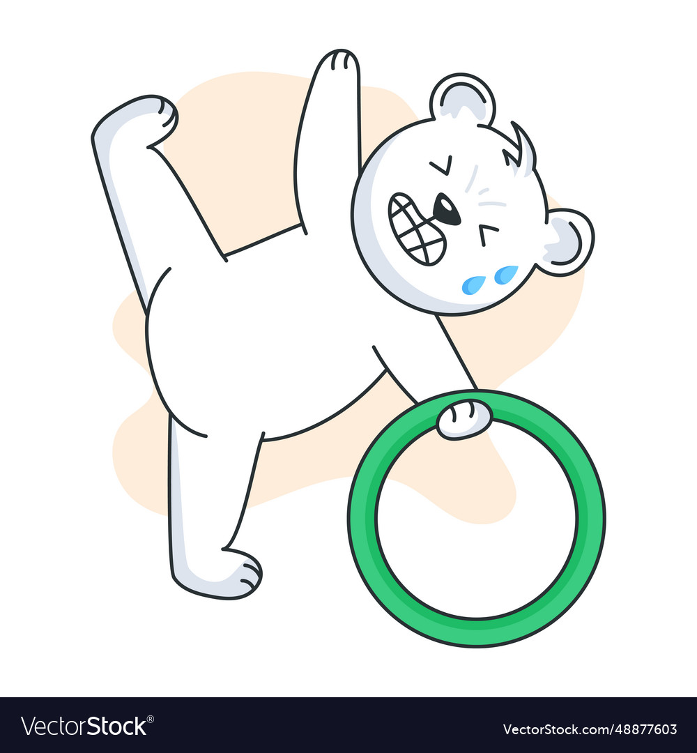 Gymnastics hoop Royalty Free Vector Image - VectorStock