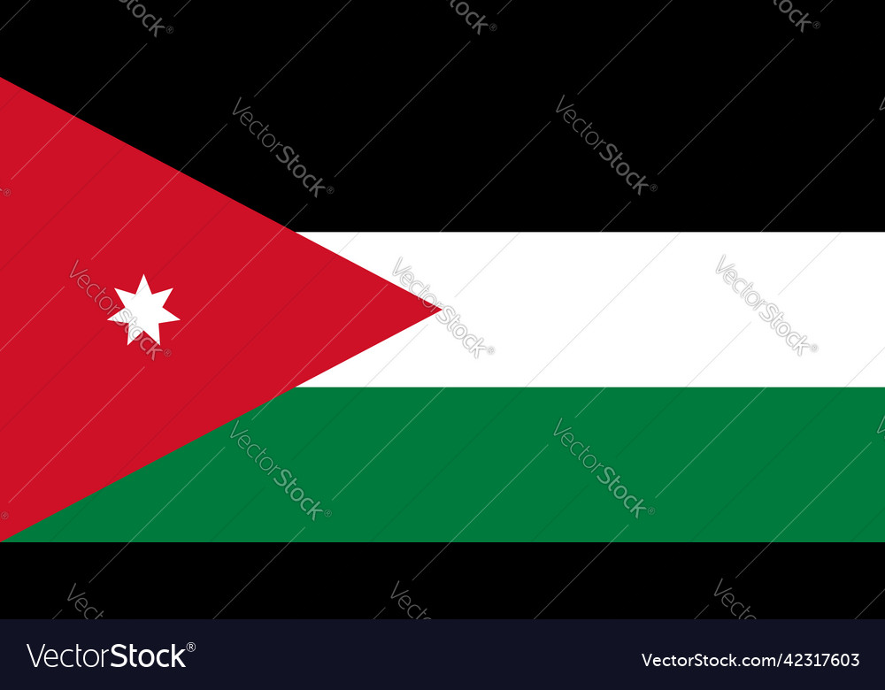 Jordan Flagge mit original Rgb Farbe