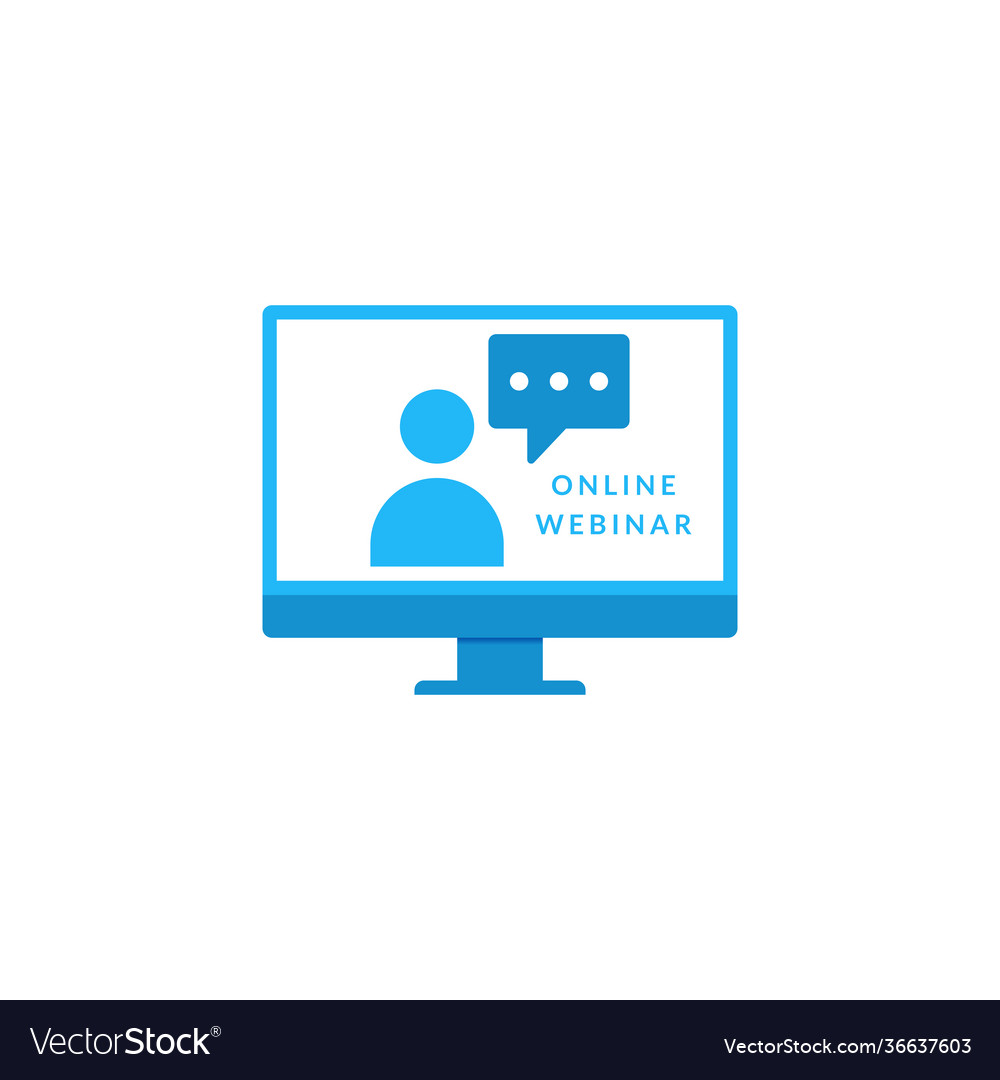 Monitor screen webinar online design