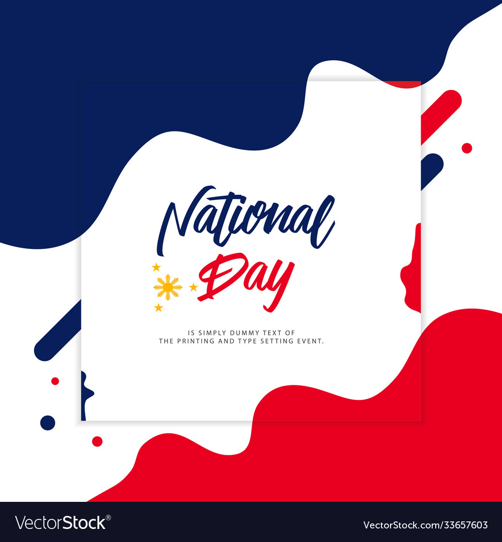 Philippines national day template design