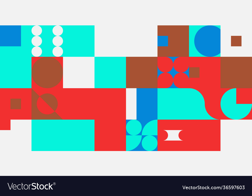 Warm colored circular pattern design vector image Warm colored circular pattern design