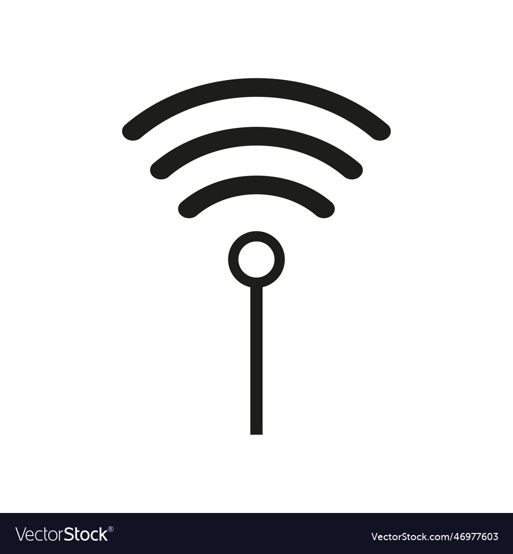 Wireless wifi or sign for remote internet access vector image Wireless wifi or sign for remote internet access