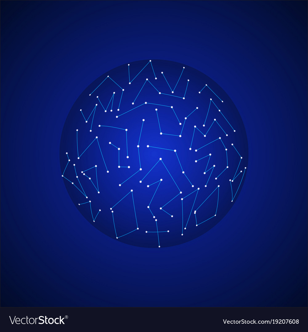 Abstract space background with constellations