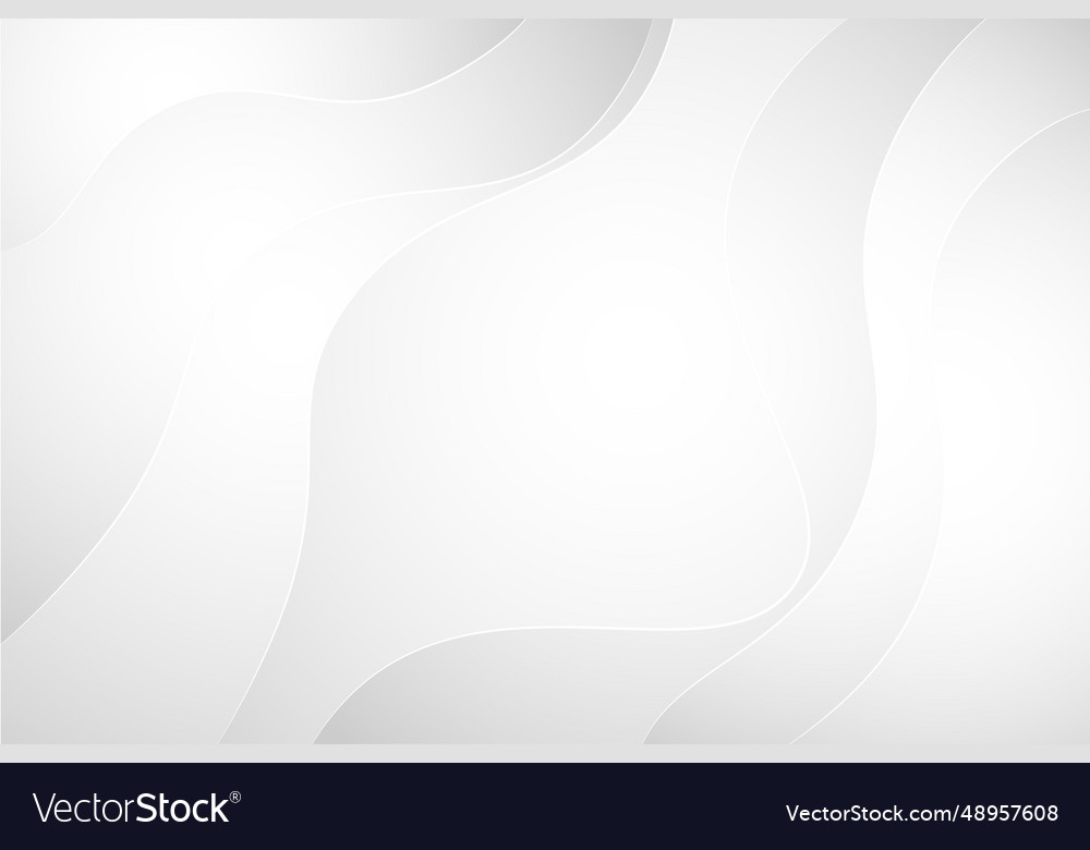 Abstract white and light gray waves background