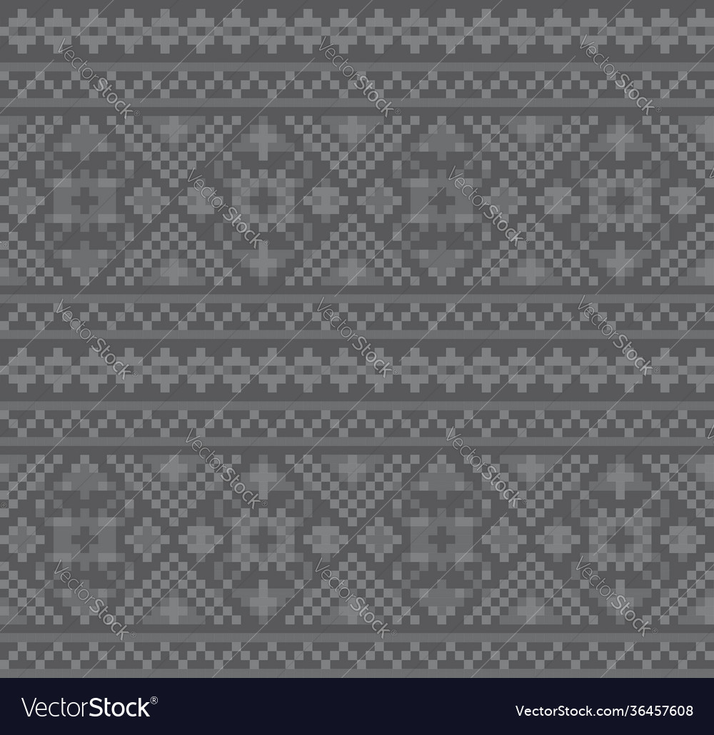 Black and white christmas fair isle seamless