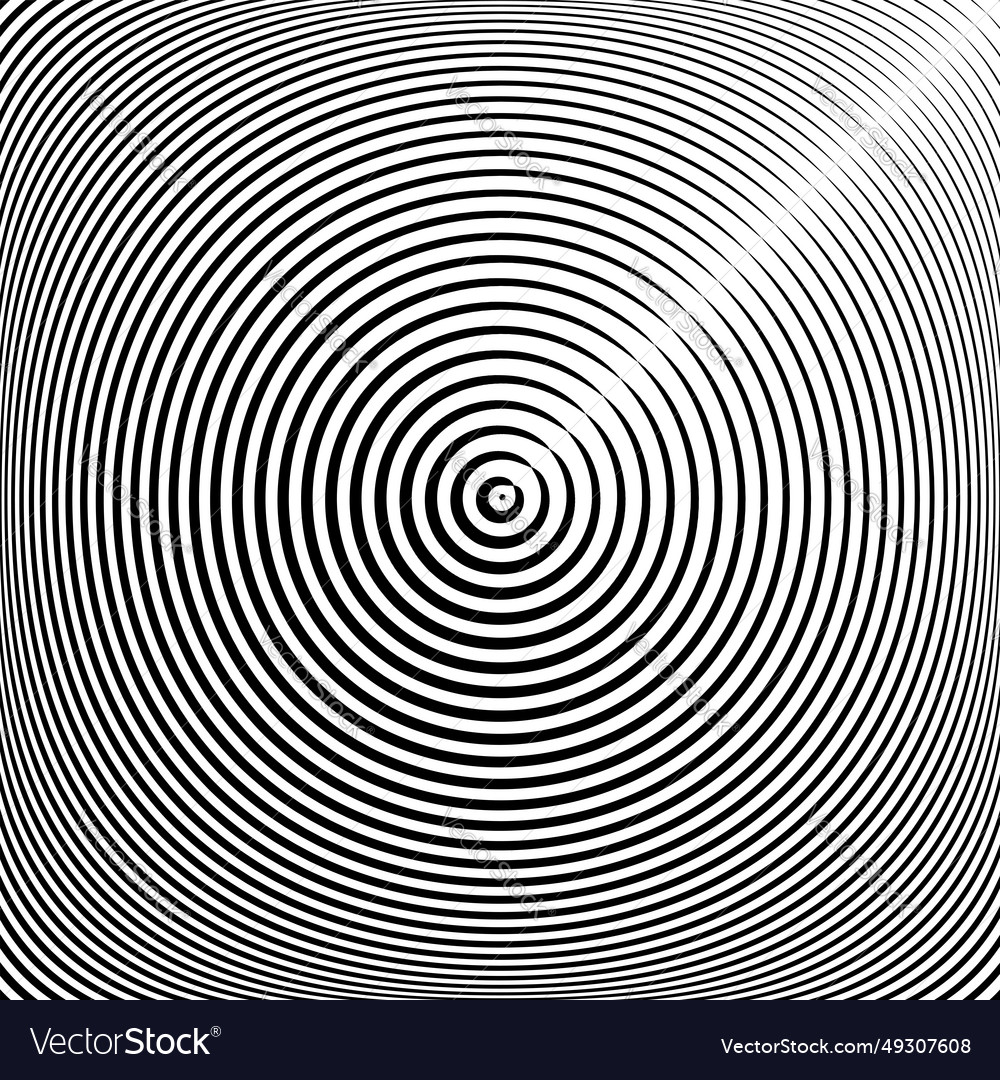 Concentric circles pattern Royalty Free Vector Image