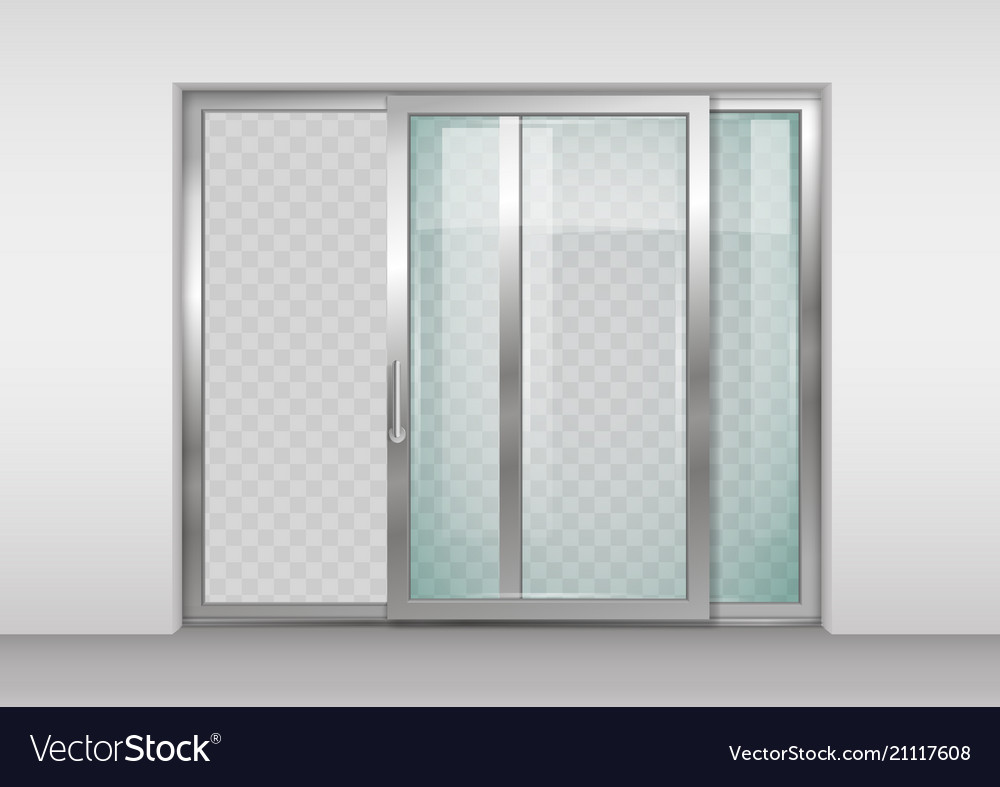 Contemporary sliding door Royalty Free Vector Image