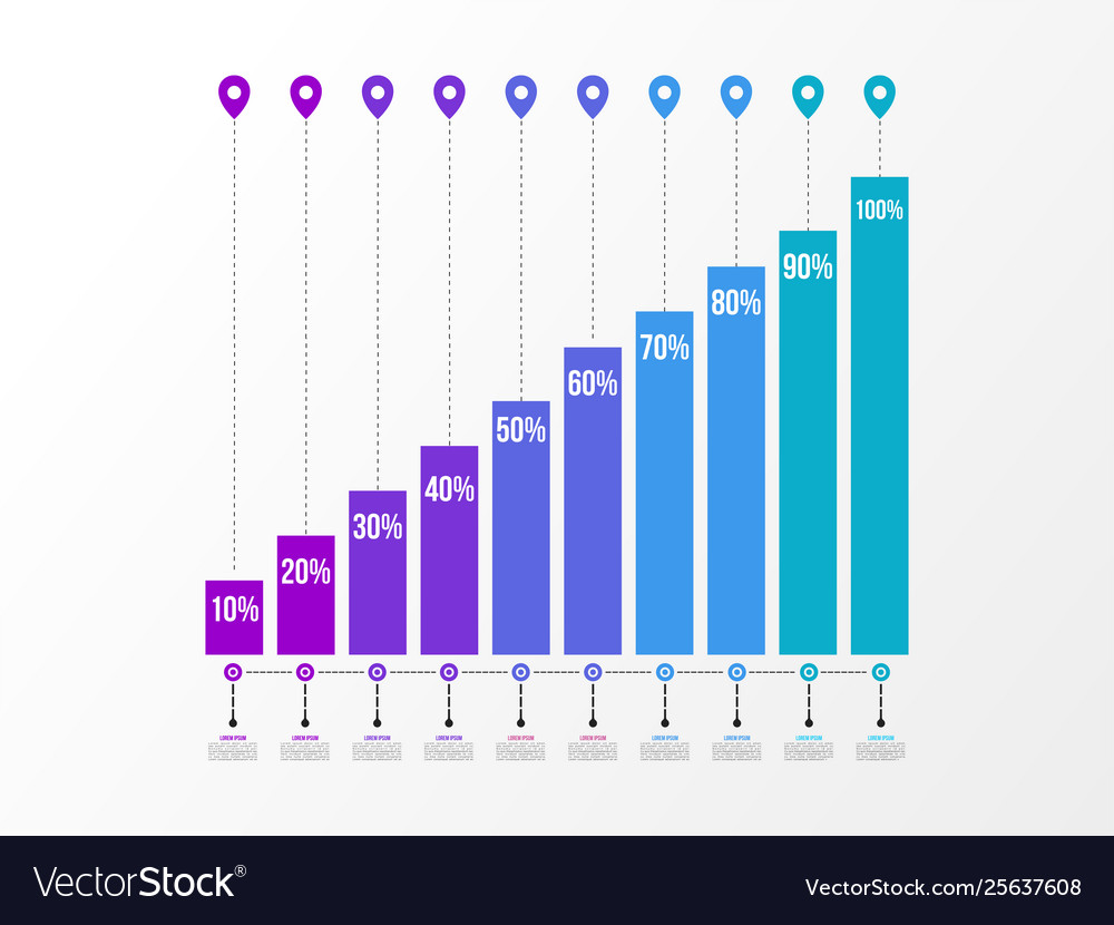Infographic design template with options steps vector image Infographic design template with options steps