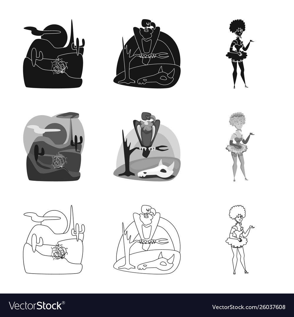 Isolated object texas and history icon set vector image Isolated object texas and history icon set