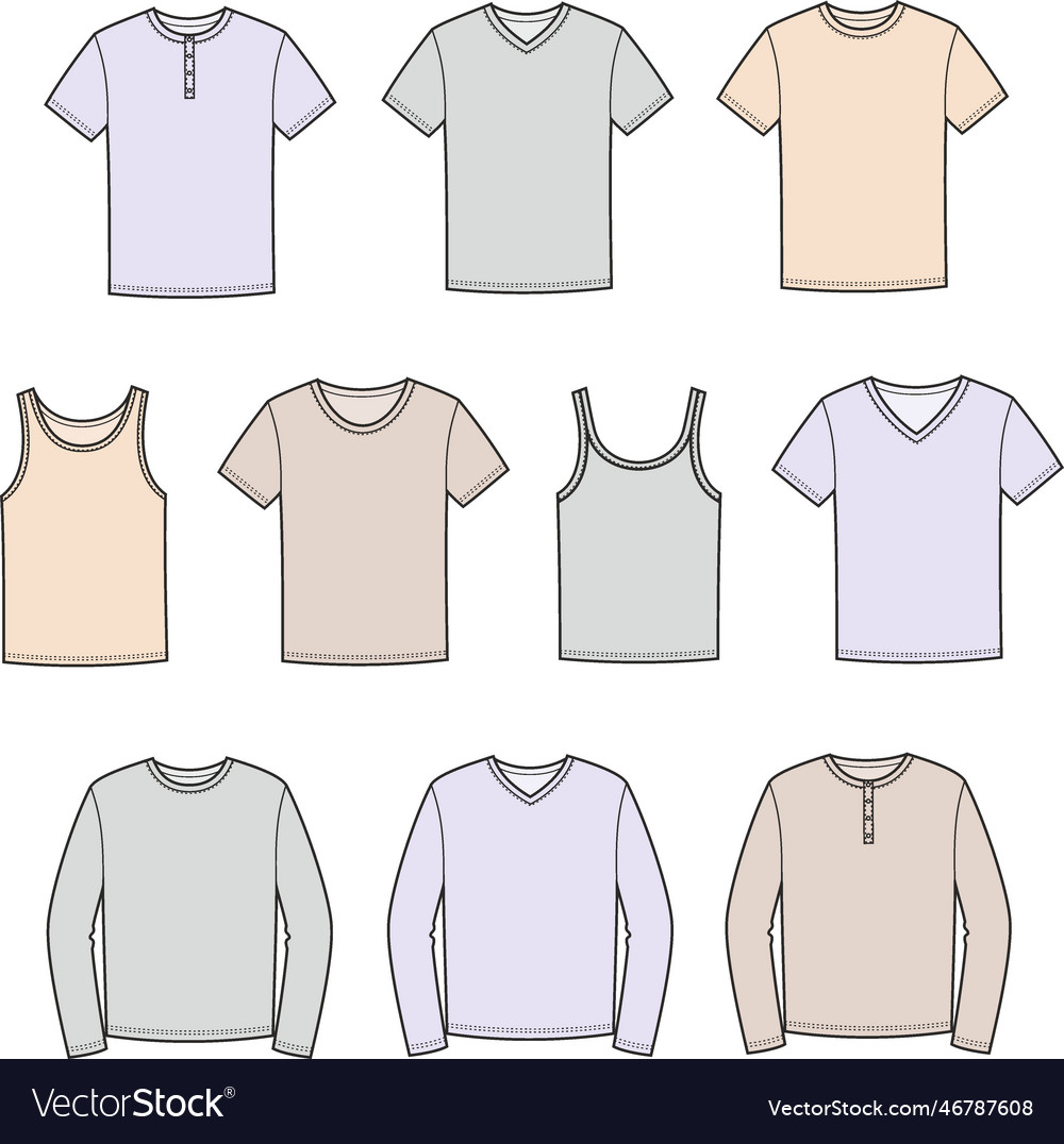 Mens tshirt jumper top fashion cad Royalty Free Vector Image