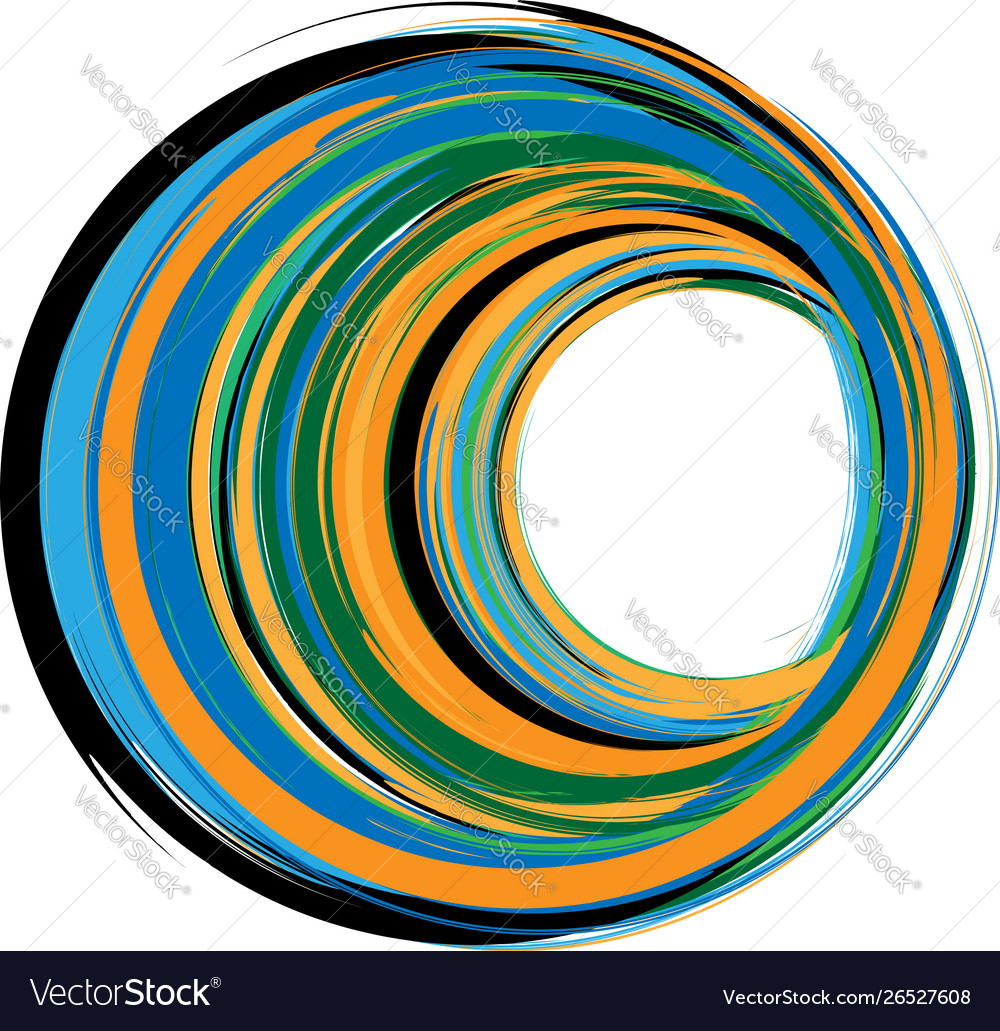 Oval design element with overlapping textured vector image Oval design element with overlapping textured
