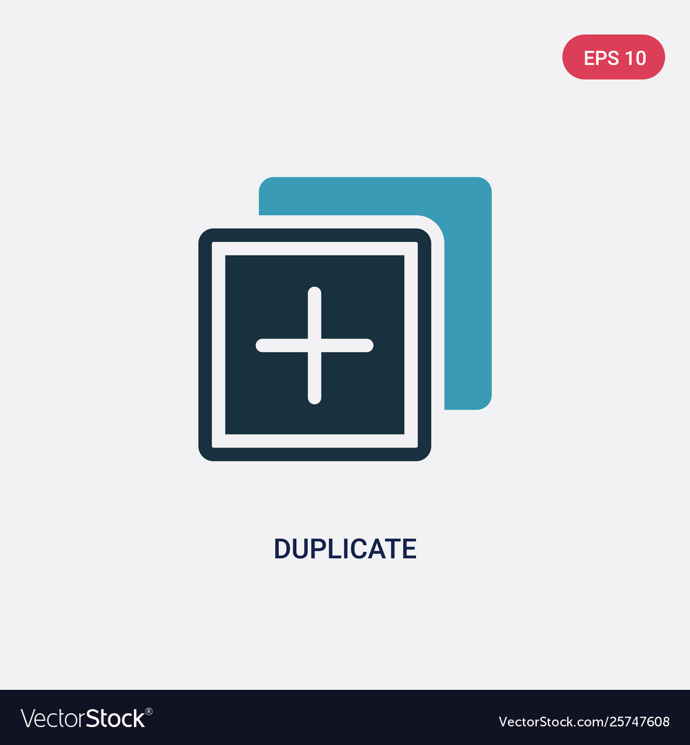 Zwei Farb-Duplikat-Symbol vom Programmierkonzept vector image Zwei Farb-Duplikat-Symbol vom Programmierkonzept