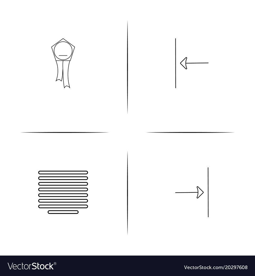 Web and text simple linear icon setsimple outline