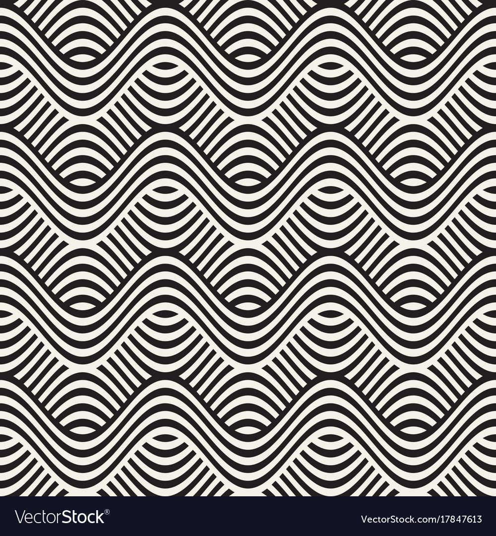 Abstract geometric pattern with wavy lines