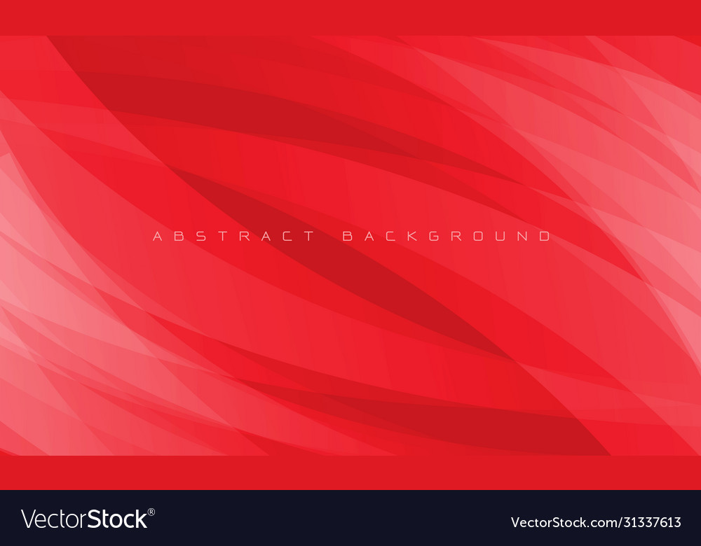 Abstract Red Curve Overlap