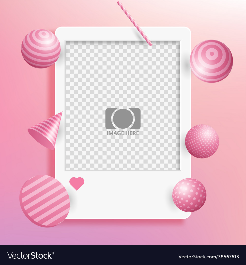 Blank photo frames with empty space for your image