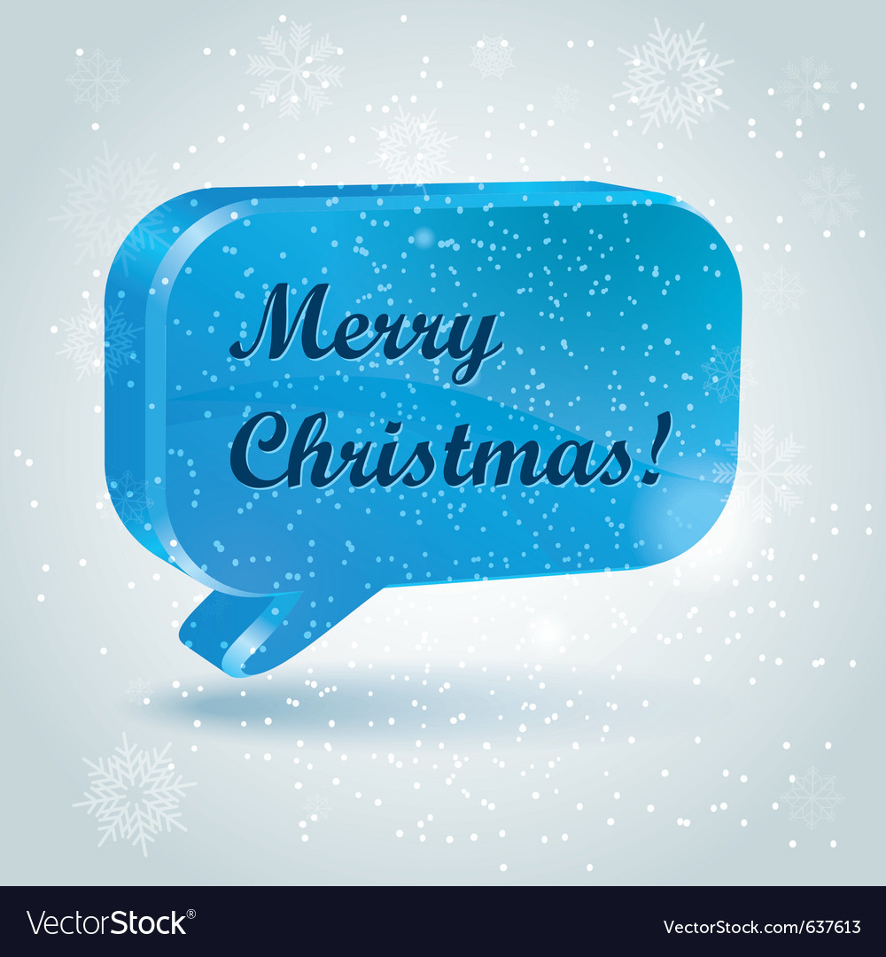 Christmas speech bubbles