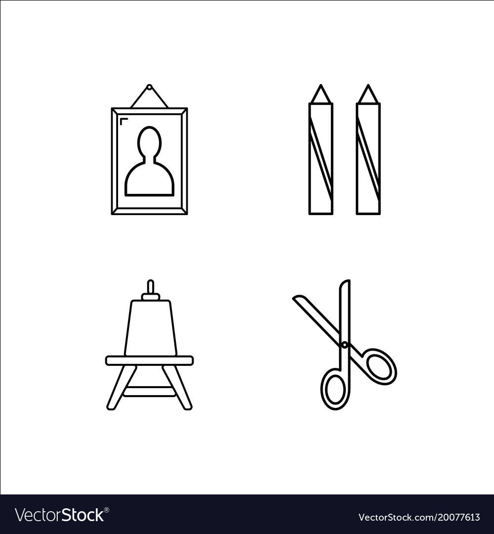 Design and studio simple linear icon setsimple