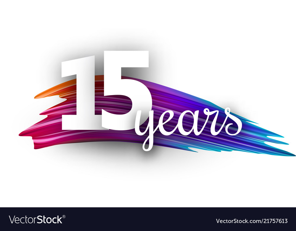 Fifteen Years Celebration Card