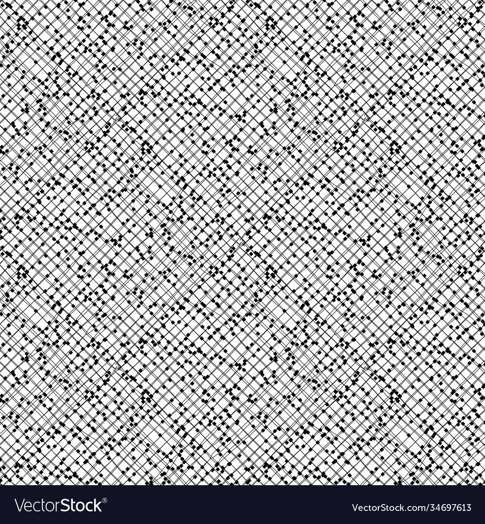 Intersecting black lines and small squares