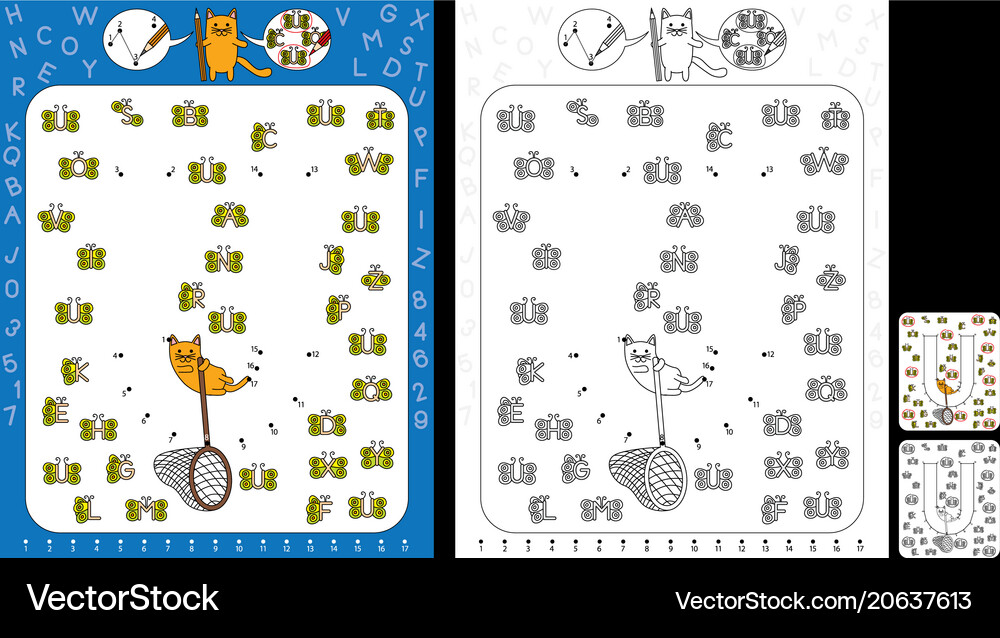Preschool worksheet Royalty Free Vector Image - VectorStock